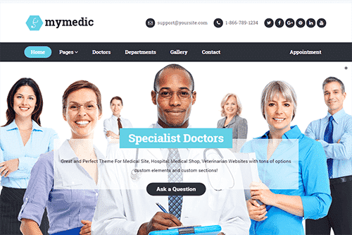 Product Image - Theme Junkie MyMedic WordPress Theme 1.0.2