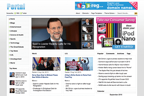 Product Image - Theme Junkie Portal WordPress Theme 2.0.0