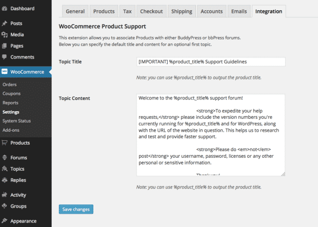 WooCommerce Product Support