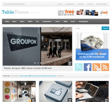 Product Image - Theme Junkie Table WordPress Theme 1.0.2