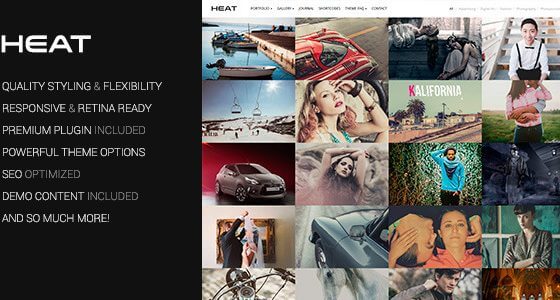 Product Image - Heat – Portfolio WordPress Theme 1.3.2