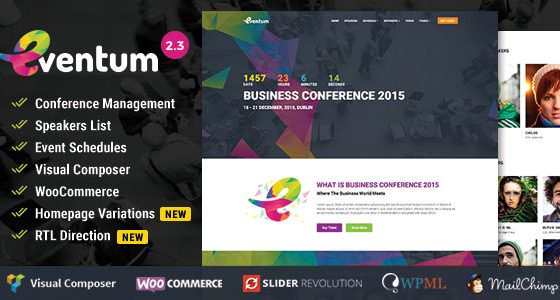Product Image - Eventum – Conference & Event WordPress Theme 2.9