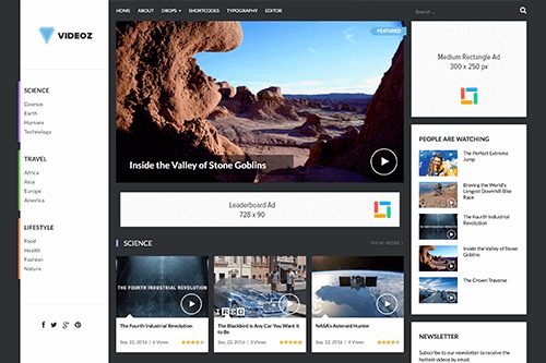 Product Image - Theme Junkie VideoZ WordPress Theme 1.1.2