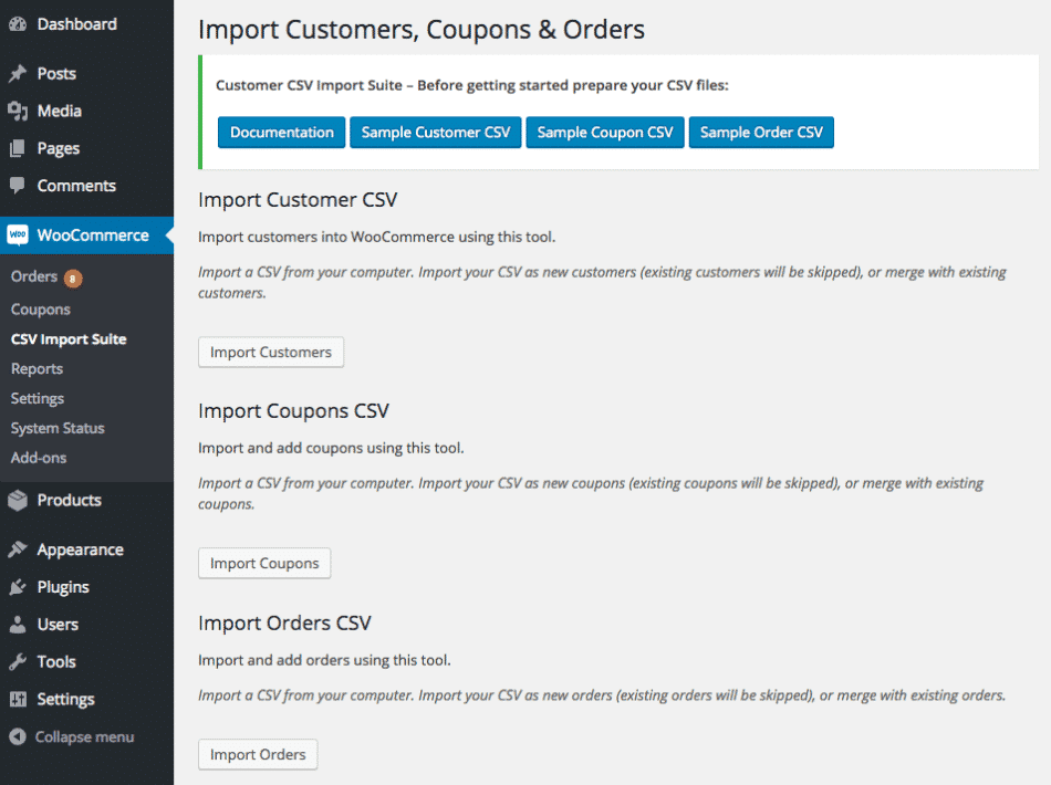 Product Image - WooCommerce Customer/Order/Coupon CSV Import Suite 5.5.0 Product Image - WooCommerce Customer/Order/Coupon CSV Import Suite 5.5.0