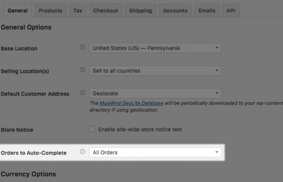 WooCommerce Order Status Control