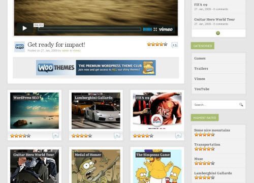 Product Image - WooThemes WooTube Premium Theme 2.8.5