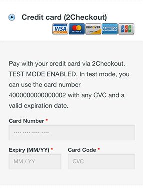 2Checkout Payment Gateway for WooCommerce 1.5.1