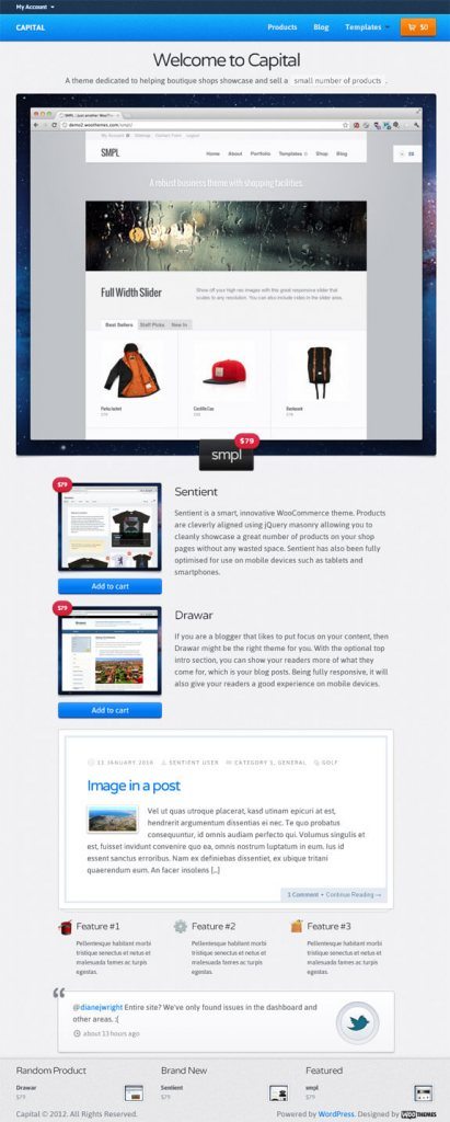 WooThemes Capital Premium Theme