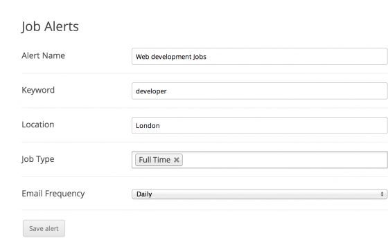 WP Job Manager Job Alerts Addon 3.2.0