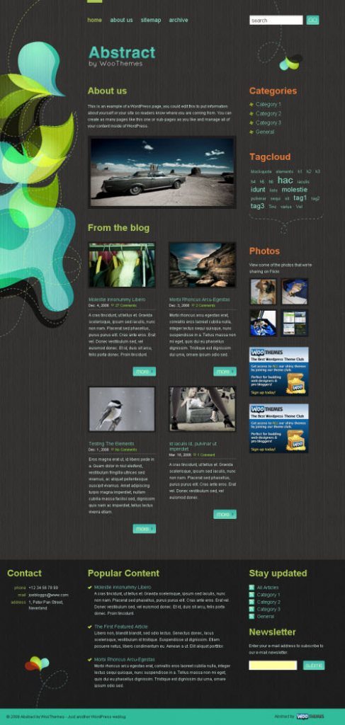 WooThemes Abstract Premium Theme