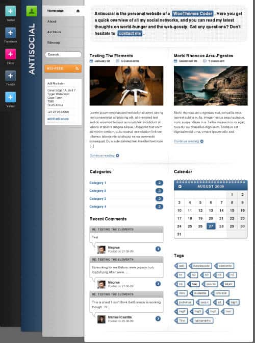 WooThemes Antisocial Premium Theme