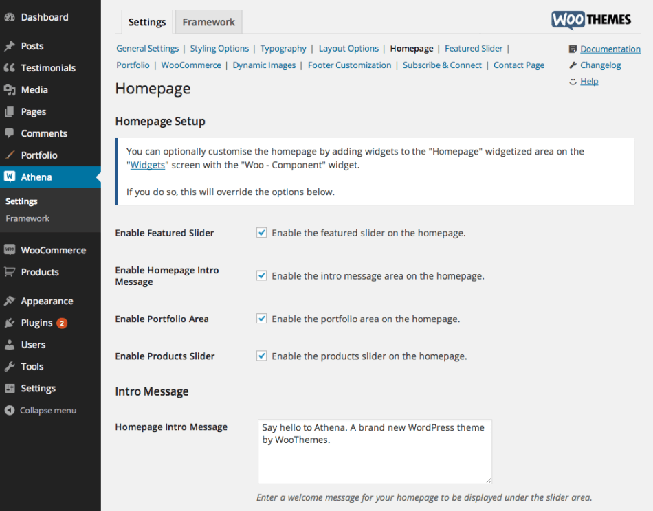 WooThemes Athena Premium Theme