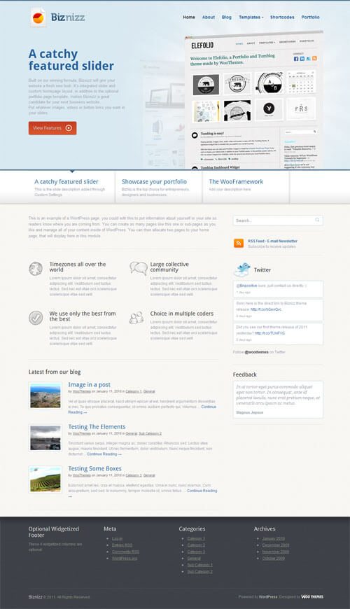 WooThemes Biznizz Premium Theme