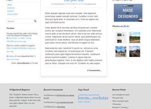 WooThemes Chapters Premium Theme