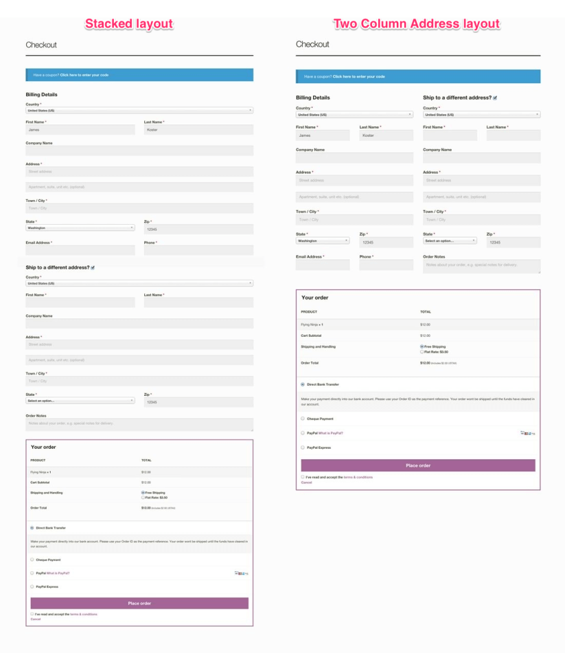 WooCommerce Storefront Checkout Customiser