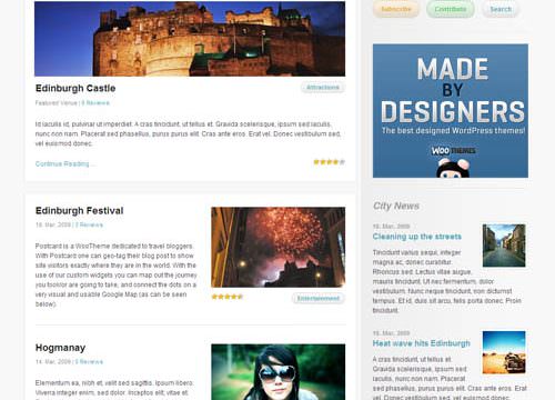 WooThemes City Guide Premium Theme