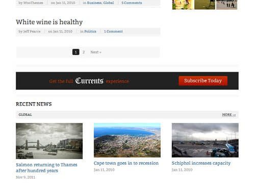 WooThemes Currents Premium Theme
