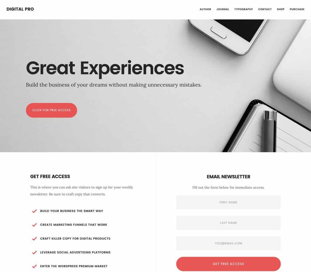 StudioPress Digital Pro Genesis WordPress Theme