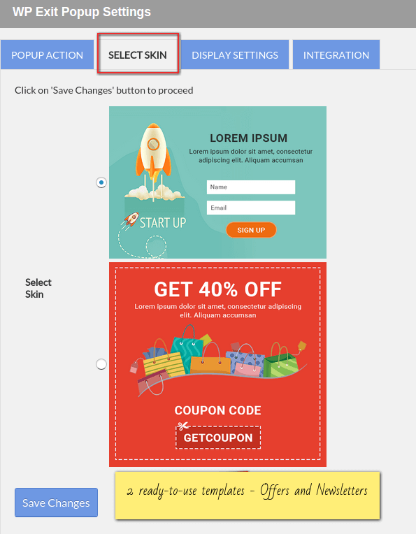 Product Image - CyberChimps WP Exit Popup Plugin WordPress Plugin 2.3