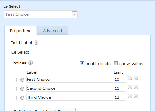 Product Image - Gravity Perks Limit Choices Plugin 1.7.13