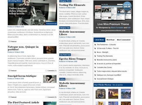 WooThemes Live Wire Premium Theme