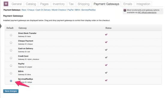 WooCommerce RedSys Payment Gateway