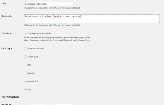 WooCommerce Paymill Gateway