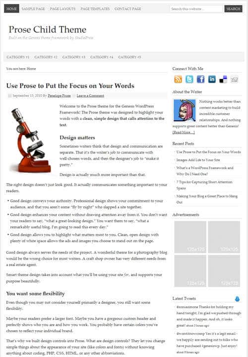 StudioPress Prose Theme