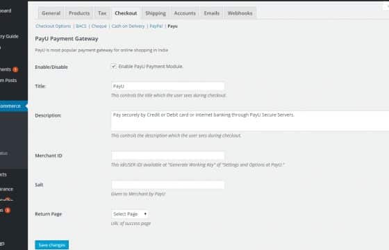 WooCommerce PayU Payment Gateway