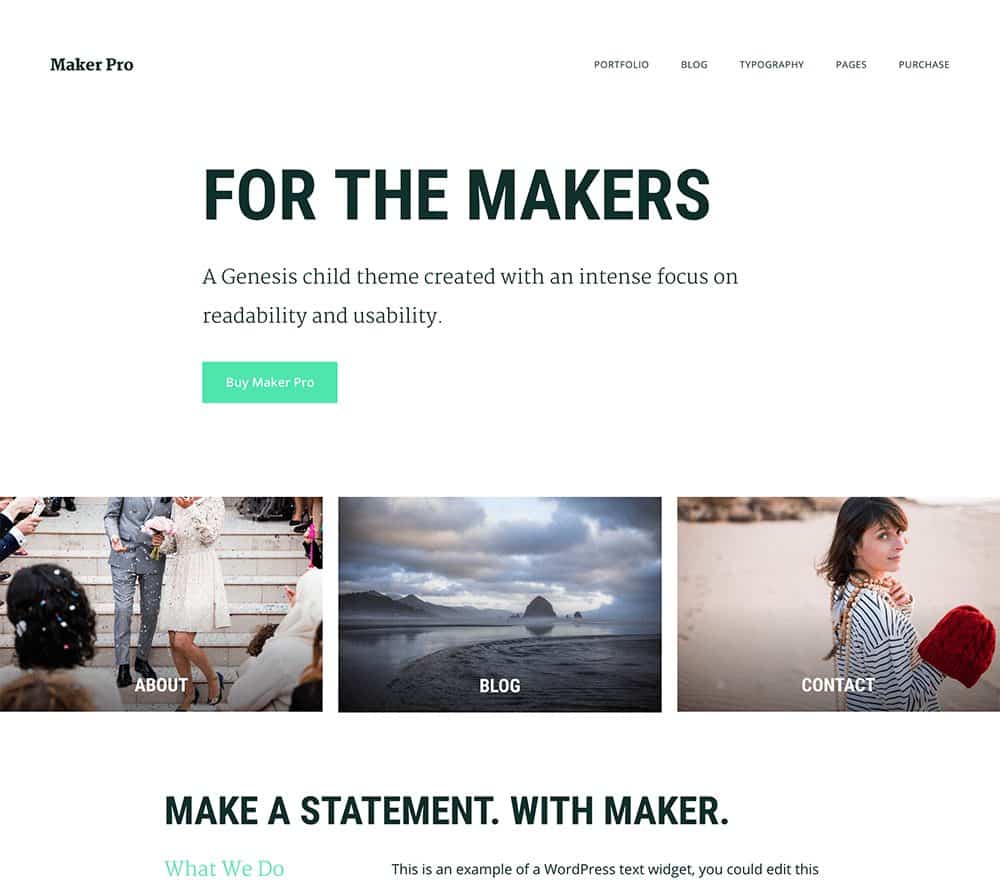 StudioPress Maker Pro Genesis WordPress Theme