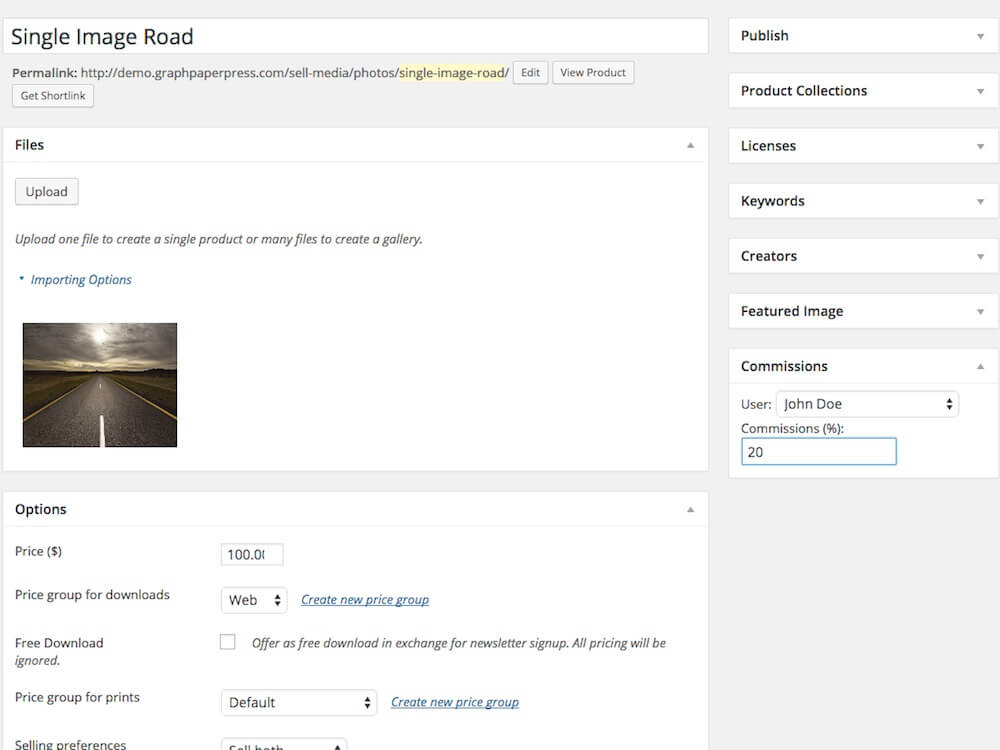 Graph Paper Press Sell Media Commissions Addon 2.0.6