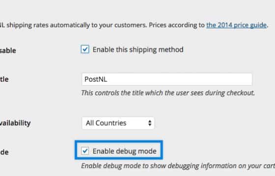 WooCommerce PostNL Shipping Method
