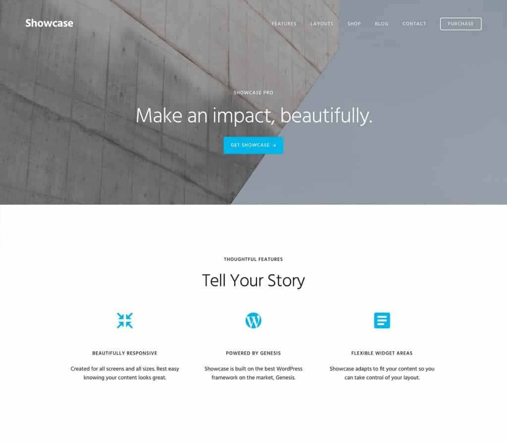 StudioPress Showcase Pro Genesis WordPress Theme