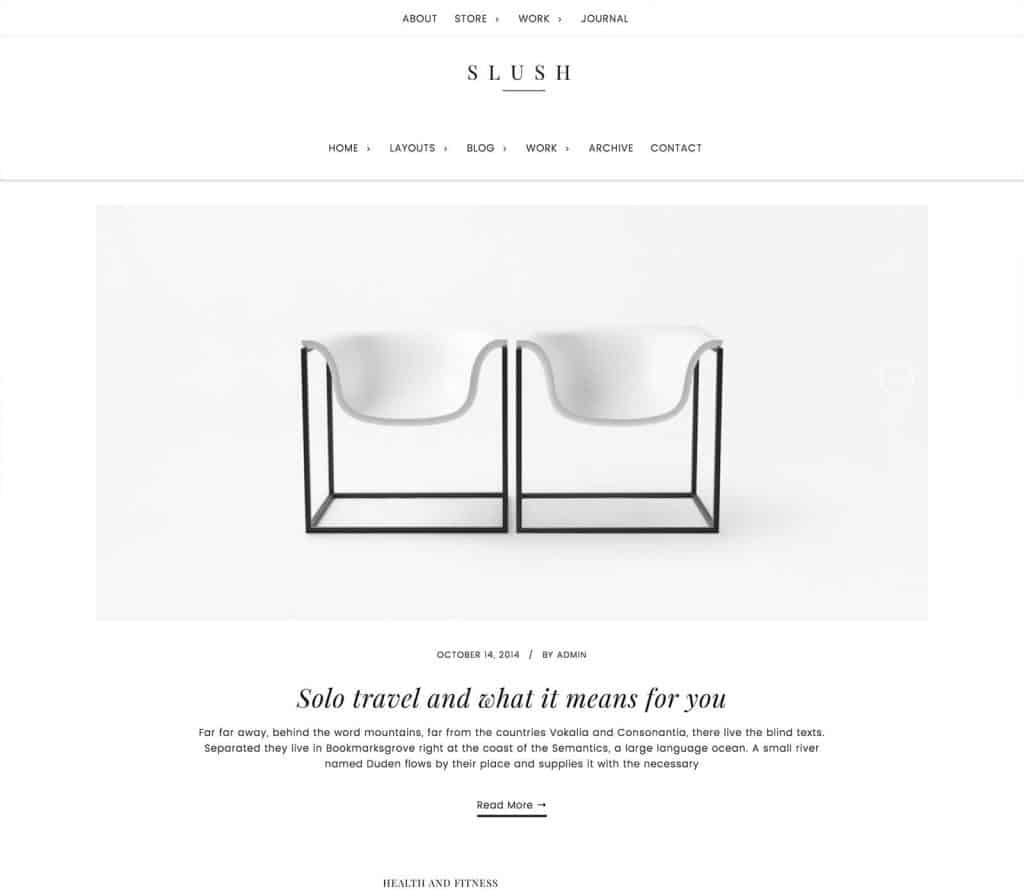 StudioPress Slush Pro Genesis WordPress Theme