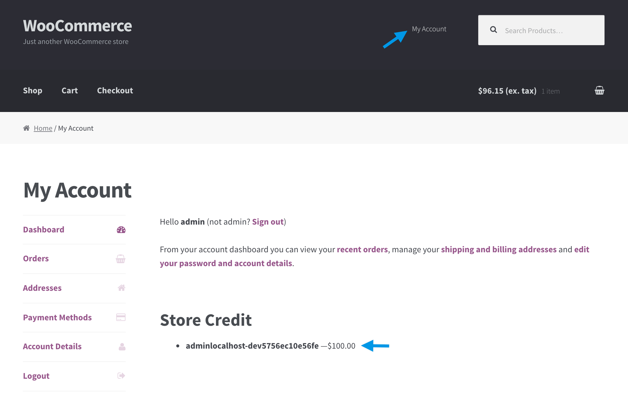 WooCommerce Store Credit