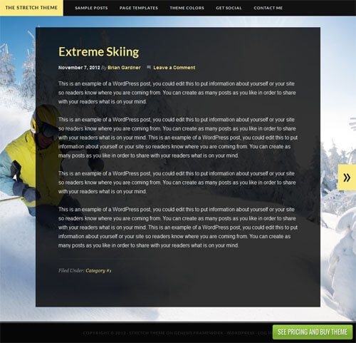 StudioPress Stretch Theme
