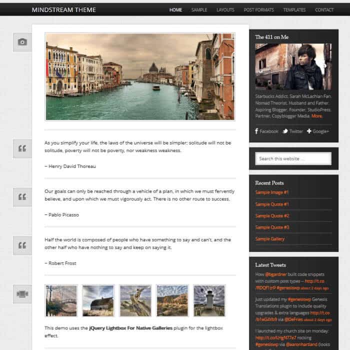StudioPress Mindstream Theme