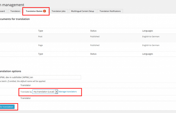 WordPress Multilingual Translation Management Addon