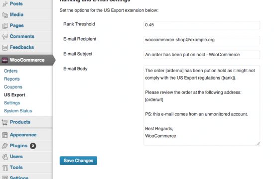 US Export Compliance for WooCommerce