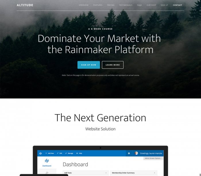 StudioPress Altitude Pro Genesis WordPress Theme