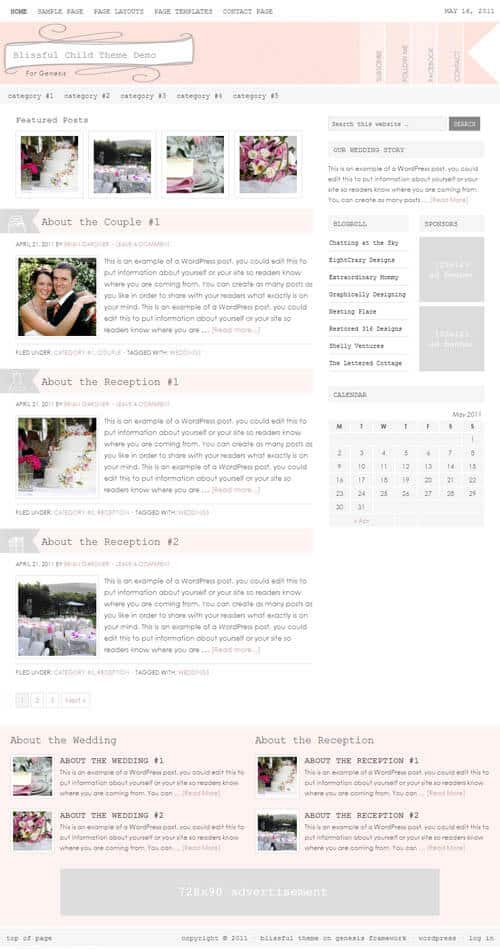 StudioPress Blissful Genesis WordPress Theme