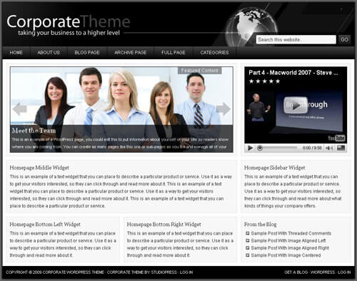 Studiopress Corporate Theme