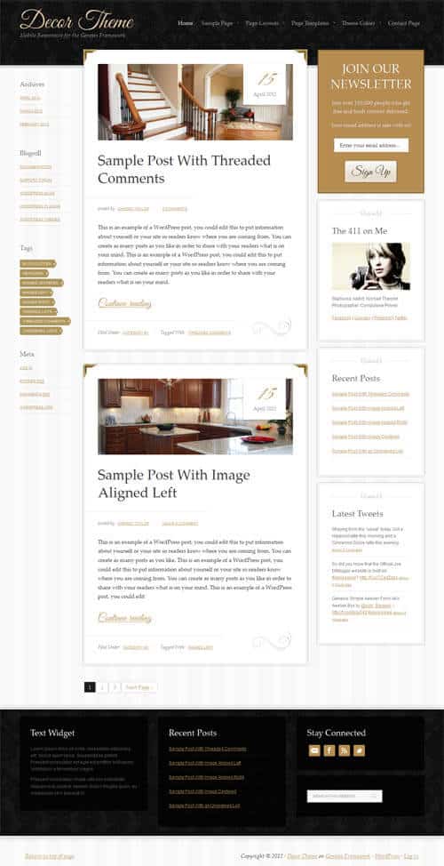 StudioPress Decor Theme