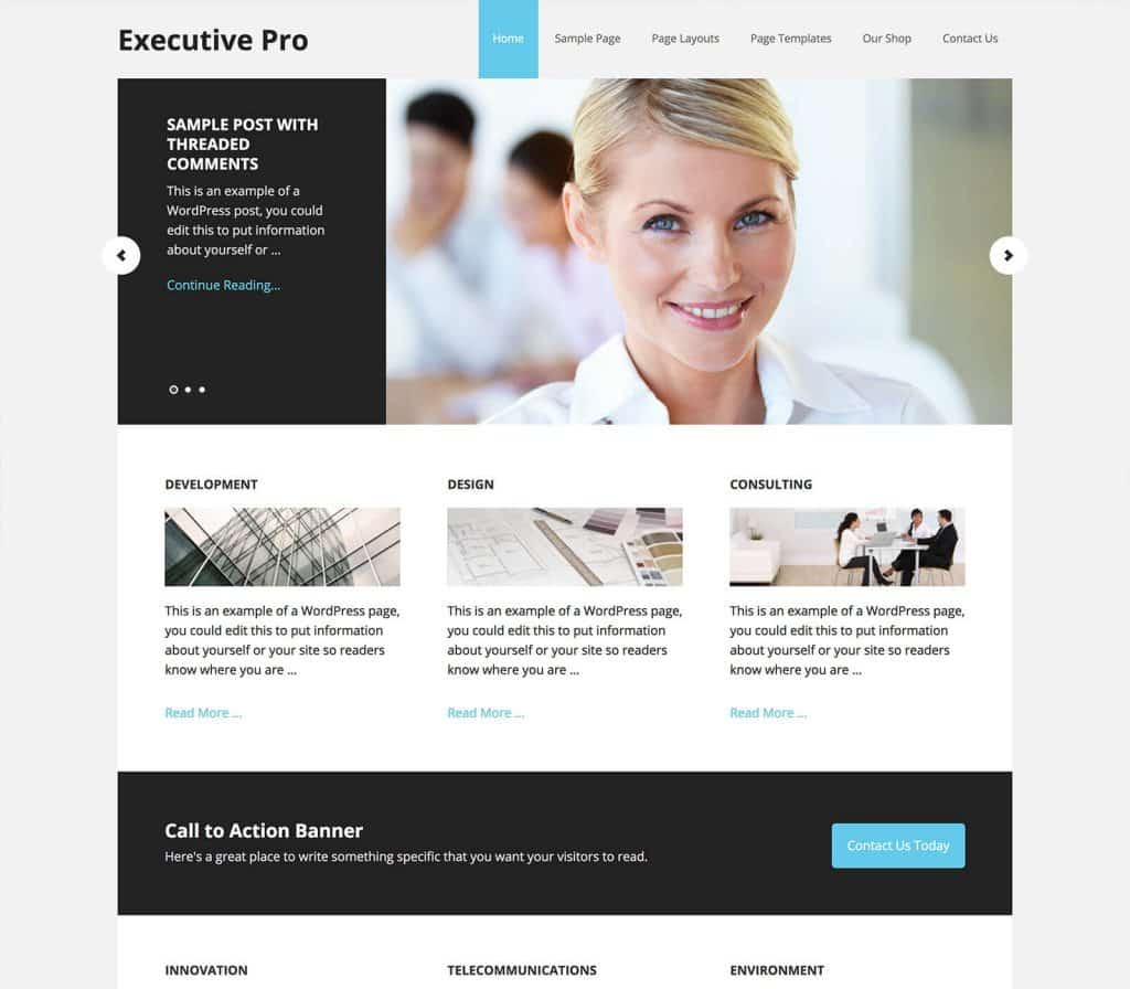 StudioPress Executive Pro Genesis WordPress Theme