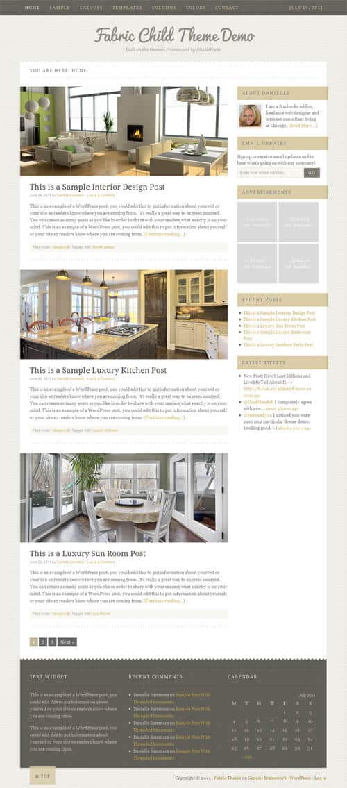 StudioPress Fabric Theme