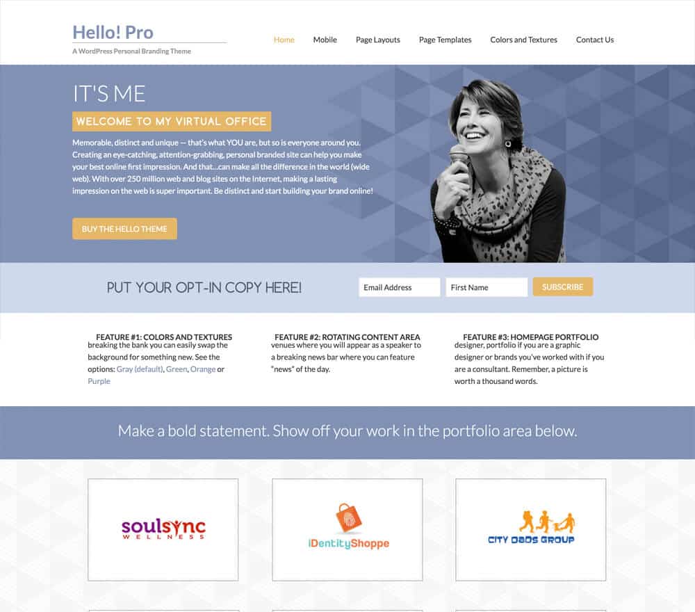 StudioPress Hello! Pro Genesis WordPress Theme