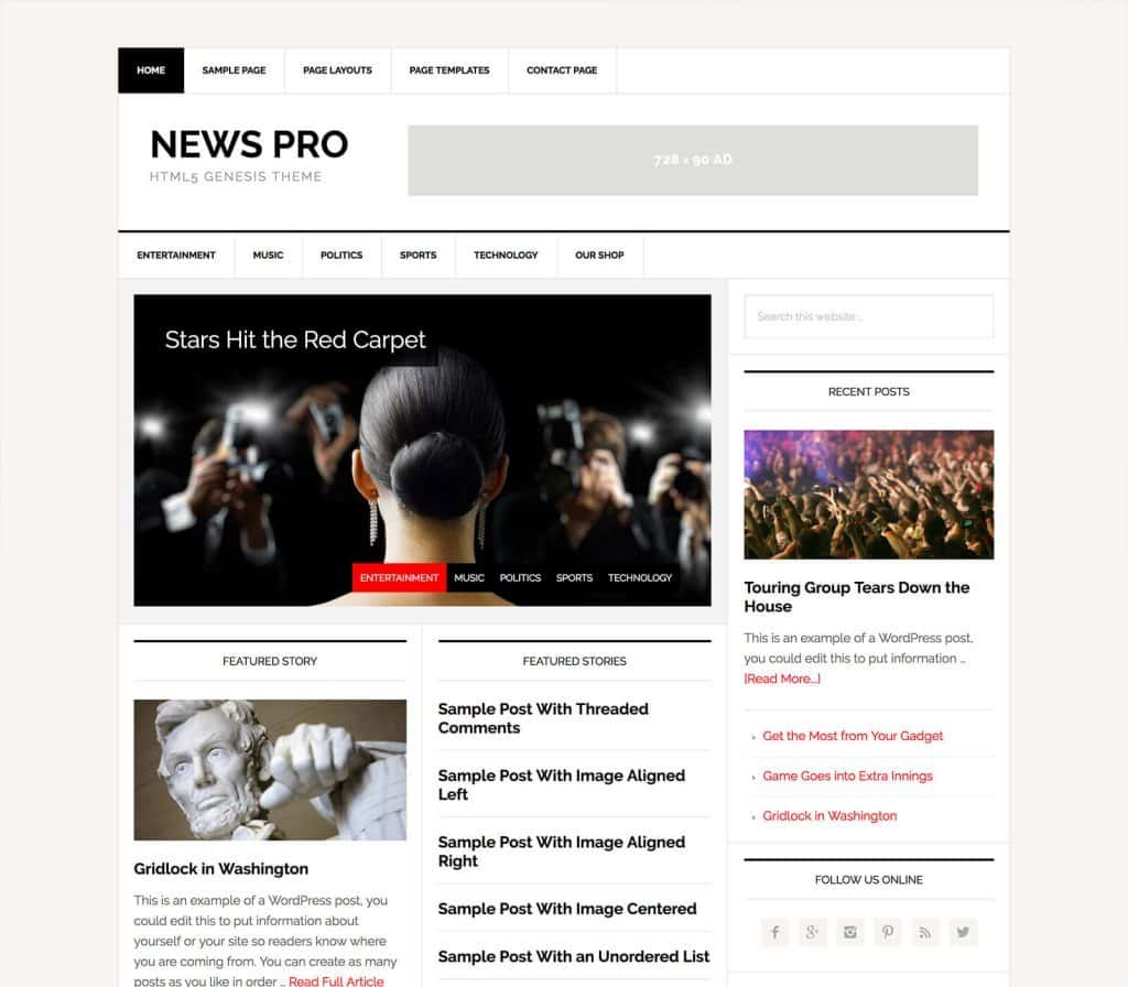 Product Image - StudioPress News Pro Genesis WordPress Theme 3.2.2