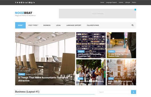 CSSIgniter Noozbeat WordPress Theme