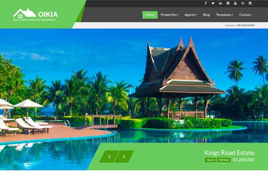 CSSIgniter Oikia WordPress Theme