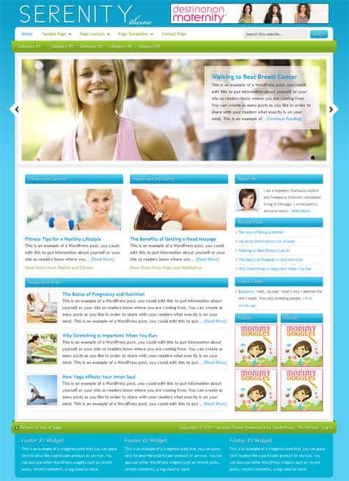 StudioPress Serenity Genesis WordPress Theme